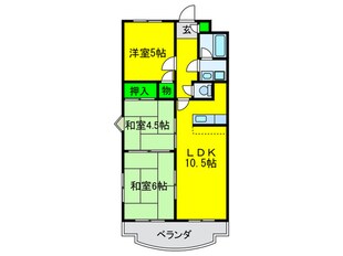 湯川マンション鳳の物件間取画像